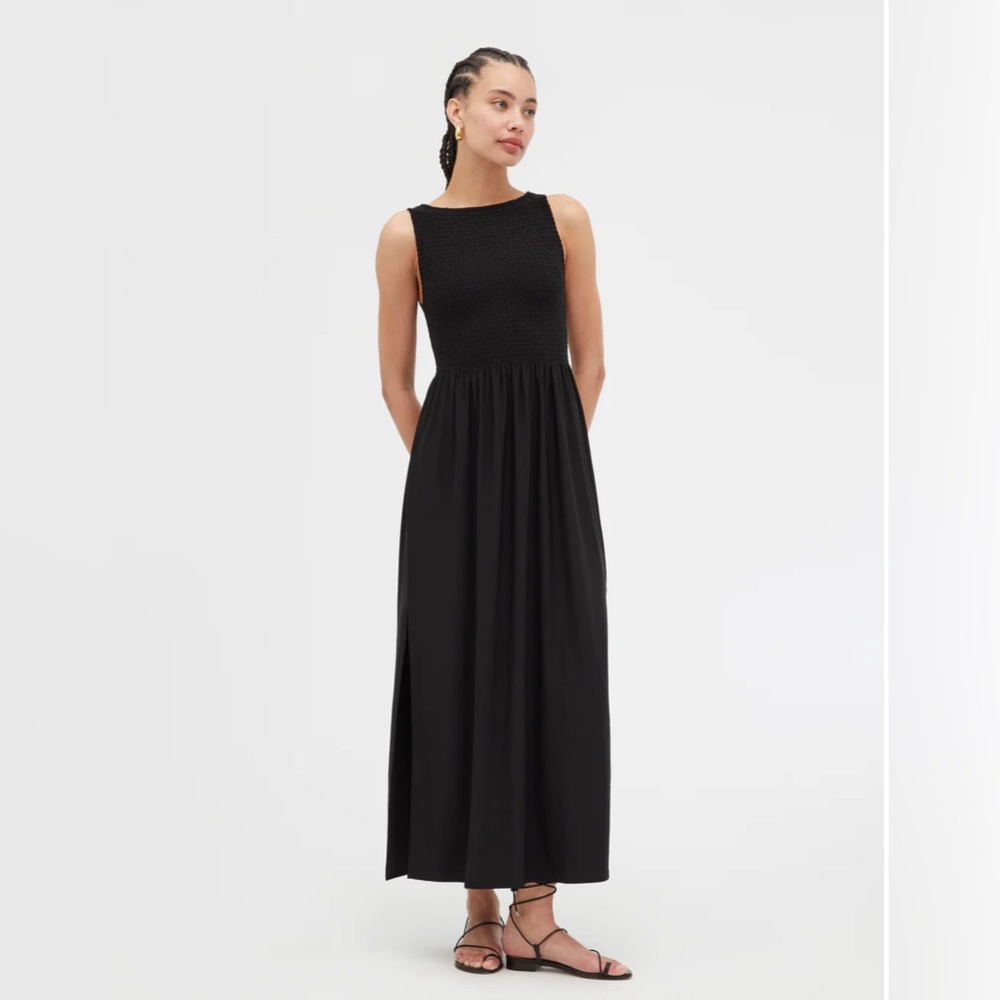 NWT NIB Hill House Home The Cosima Nap Dress in Black Jersey Size S